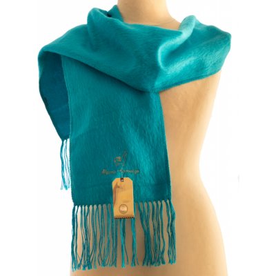 Alpaca camargo Jemná šála z vlny alpaky tyrkysová – Zboží Mobilmania