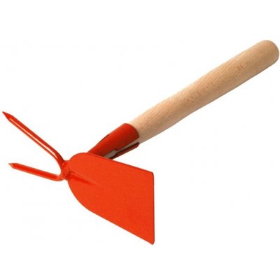 Okopávačka s nás. 27 cm Rosteto - rovná 2 hroty - oranžová – Zboží Dáma