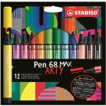STABILO Pen 68 Max 12 barev Arty – Zboží Mobilmania