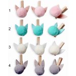 Zajíc kolíček textil 6ks/3cm mix – Hledejceny.cz