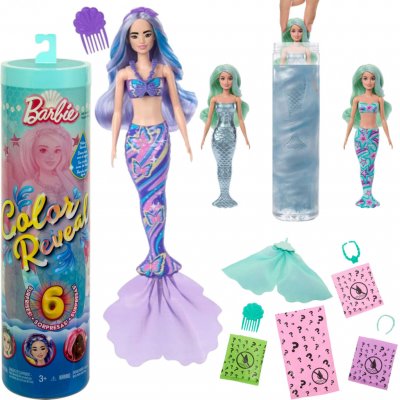 Mattel Barbie Color reveal barbie mořská panna HRK12 – Zboží Dáma