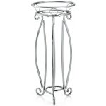 Dąstal STOJAN NA KVĚTINÁČ SHANU 62 x 28 CM STŘÍBRNÁ – Zboží Dáma