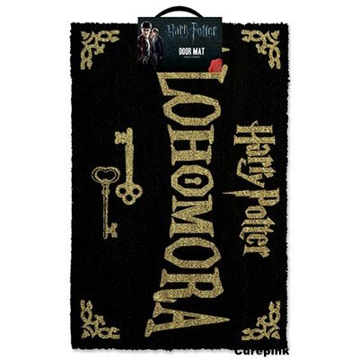 CurePink rohožka Harry Potter: Alohomora (60 x 40 cm) černá [GP85067] – Zboží Mobilmania