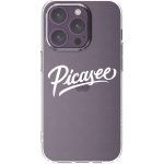 Picasee silikonový průhledný obal pro Apple iPhone 14 Pro - Picasee - old logo - white – Zboží Mobilmania