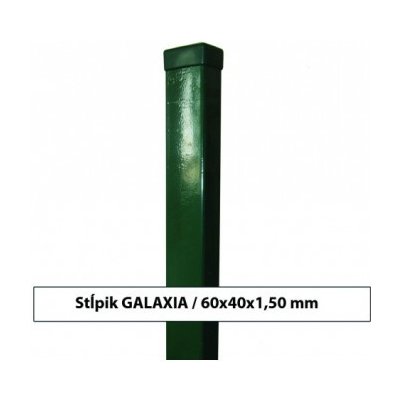 RETIC Plotový sloupek GALAXIA ZN+PVC 60x40x1,5x2200, zelený GZ220OR