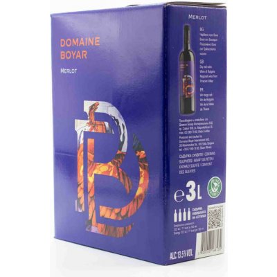 Domaine Boyar Graffity Merlot Bag in Box červená 2023 13,5% 3 l (karton) – Hledejceny.cz