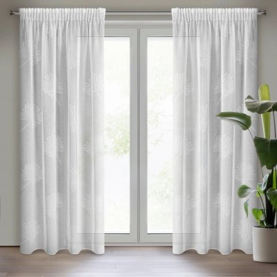 EUROFIRANY ZÁCLONA NA PÁSCE JANE 140X270 CM BÍLÁ – Hledejceny.cz