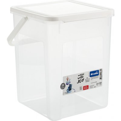 Rotho Box na prací prášek 5kg 9l rukojeť RT1770101100RP bílé víko – Zboží Dáma
