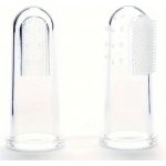 Krmimmasem.cz Silikonový zubní kartáček průhledný na prst 1 ks – Zboží Dáma