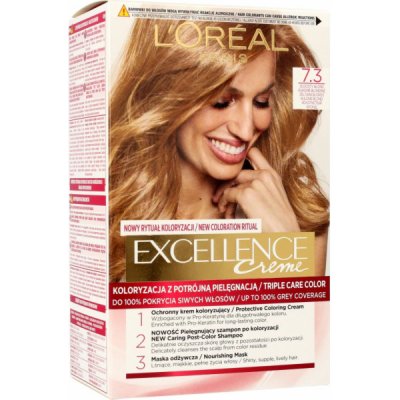 L'Oréal Excellence Creme Triple Protection 7,3 Natural Golden Blonde 48 ml – Zboží Mobilmania
