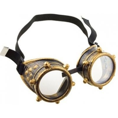 funny fashion Brýle steampunk zlaté – Zboží Mobilmania