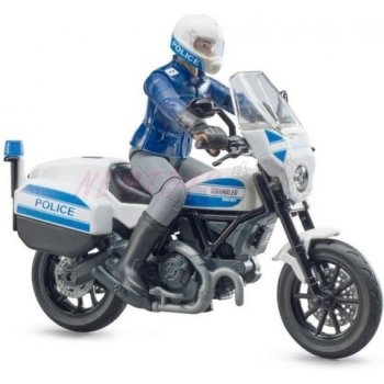 Bruder 62731 BWORLD Policejní motorka Ducati Scrambler s figurkou