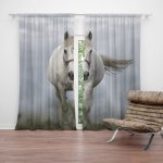 Sablio Závěs Bílý kůň 3: 2ks 140x250cm – Hledejceny.cz
