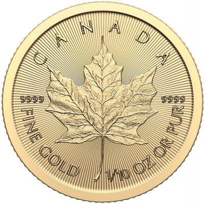 Royal Canadian Mint Zlatá mince Maple Leaf 2024 1/10 oz – Hledejceny.cz