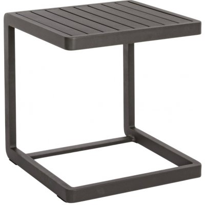 Bizzotto Konnor 40 x 40 cm Šedý kovový zahradní odkládací stolek – Hledejceny.cz