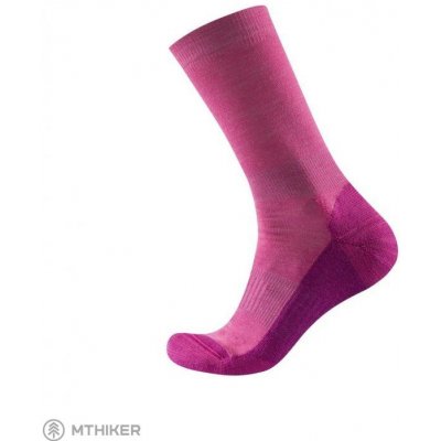 Devold dámské středně teplé Merino ponožky Multi Medium růžová