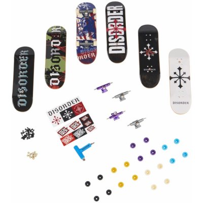 Tech Deck Skateshop 6ks s příslušenstvím Disorder – Zboží Mobilmania