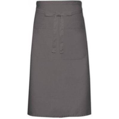 Link Kitchen Wear Kuchařská zástěra s kapsou X970T Dark Grey Pantone 431 100x70cm – Hledejceny.cz