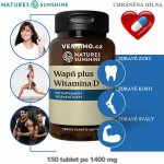 Nature’s Sunshine CALCIUM PLUS VITAMIN D Vápník + Vitamín D ZDRAVÉ KOSTI 150 tablet po 1400 mg – Hledejceny.cz