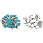 Kovový klip - šlový závěs lakovaný, šíře 25 mm barva: bílá – Hledejceny.cz