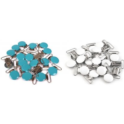 Kovový klip - šlový závěs lakovaný, šíře 25 mm barva: bílá – Hledejceny.cz