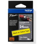Brother TZE-FX651, černý tisk žlutý podklad 8 m x 24 mm – Zbozi.Blesk.cz