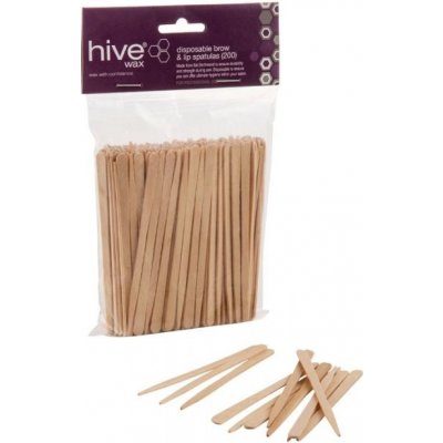 HIVE Lash Dřevěné mini špachtle na precizní aplikaci 200 ks – Zboží Dáma