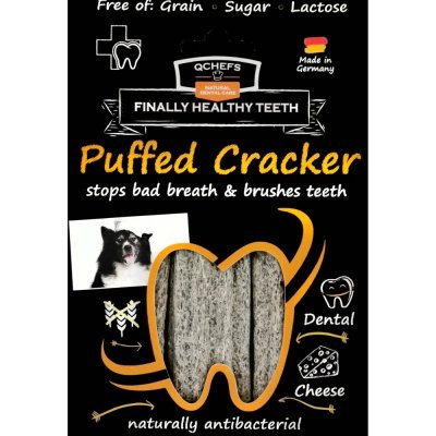 Qchefs Tyčinky na čištění zubů pro psy Crecker Puffed 75 g – Hledejceny.cz
