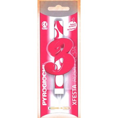 Pyrogiochi Dortová fontána číslo 3 růžová – Zboží Mobilmania