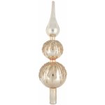 Anděl Přerov Špice skleněná na strom zdobená zlatá 29 cm – Zbozi.Blesk.cz