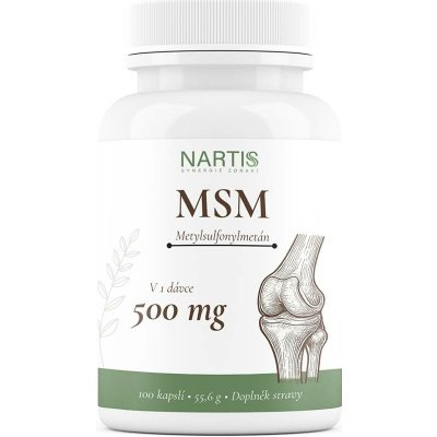 Nartis MSM 500 mg 100 kapslí – Hledejceny.cz