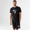 Pánské Tričko Puma pánské fitness tričko s krátkým rukávem bavlněné černé