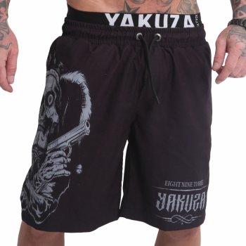 Yakuza koupací kraťasy Armed Clown BSB22077BLK