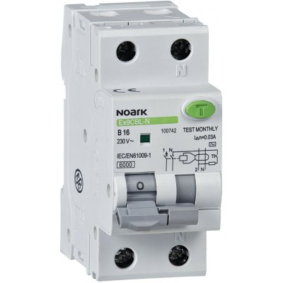 Noark 107635 Ex9BL-N 1P+N B6 A 30mA – Hledejceny.cz