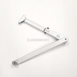 Geze TS 2000 V BC/TS 4000 samotné ramínko s vyp. aretací stříbrné – Sleviste.cz