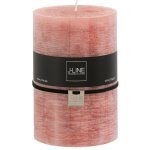 Lososová nevonná svíčka ve tvaru válce XL - 110h - 10*10*15 cm - J-Line by Jolipa – Hledejceny.cz