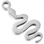 Přívěsek nerezový had 17mm - 1ks - Nerez SL – Zboží Dáma