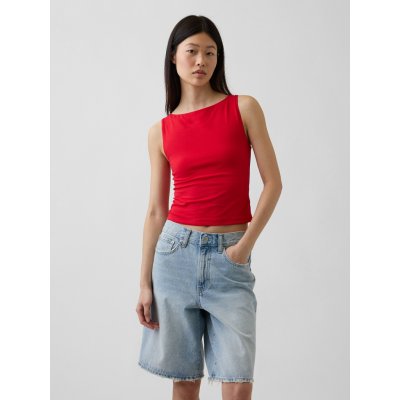 GAP tílkový crop top Červená – Zboží Mobilmania