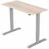 Psací a pracovní stůl Delso Adjuster 140 x 80 cm šedý / akát