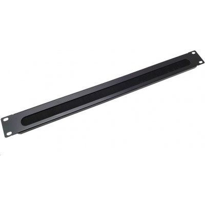 OEM 19" vyvazovací panel 1U s kartáčem, černý CMP1UBRUSH-B – Hledejceny.cz