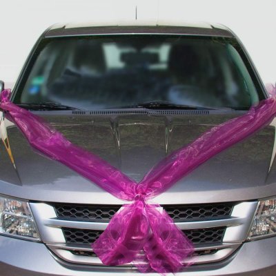 Šerpa na auto do tvaru V - malinová (1 set) – Zboží Mobilmania