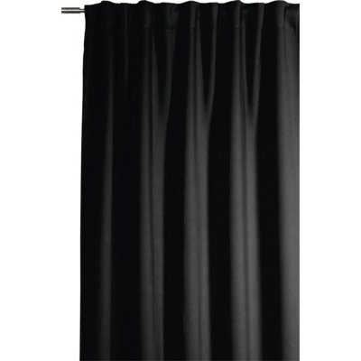 Zatemňovací závěs s řasící páskou Dimout Uni černý 175 x 140 cm – Hledejceny.cz