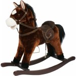 Mac Toys Tmavě hnědý houpací kůň se zvukem a hýbající pusou – Zboží Mobilmania