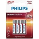 Baterie primární Philips PowerLife AAA 4ks LR03P4B/10