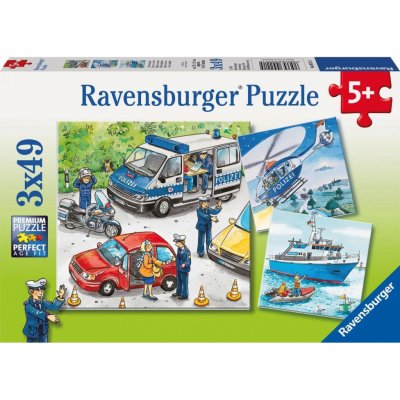 Ravensburger Policie v akci 3 x 49 dílků – Zbozi.Blesk.cz