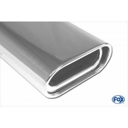 FOX Nerezový koncový tlmič s jedným vyústením 135x80mm (Typ 53) OPEL Astra G