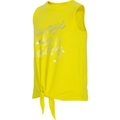 4F girls-t-shirt-HJL21-JTSD013B-71S Yellow – Zboží Dáma