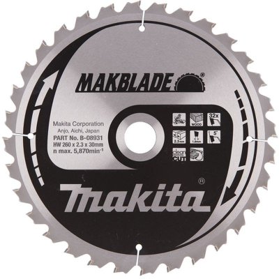 Makita B-08931 Pilový kotouč 260x30mm 32 zubů – Zbozi.Blesk.cz