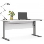 Nábytek Falco Výškově nastavitelný psací stůl Office 80400/318 bílá/silver grey – Zboží Mobilmania