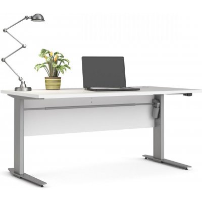 Falco Výškově nastavitelný psací stůl Office 80400/318 bílá/silver grey